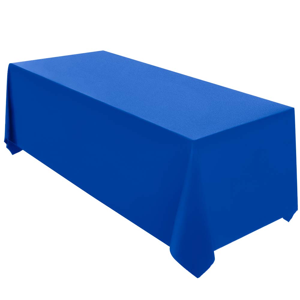 Surmente 90x156 Inch Black Tablecloth for 8 Foot Rectangle Tables