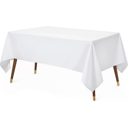 Utopia Kitchen Rectangle Table Cloth 1 Pack [90x132 Inches, White]