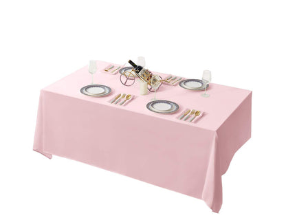 Surmente 90x156 Inch Black Tablecloth for 8 Foot Rectangle Tables