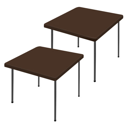 Moosfor 2 Pack Rectangle Spandex Fitted Table Cloth, 6FT Elastic Tablecloth