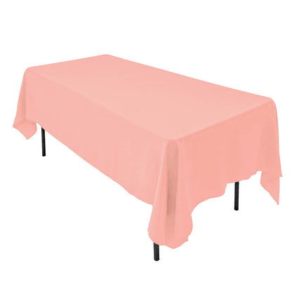 AK TRADING CO. 60 x 102-Inch Rectangular Polyester Tablecloth - Made in USA - Wrinkle-Resistant, Flame Retardant, Durable Party Table Cover, Banquet Tablecloth, Wedding Table Cover - Orange