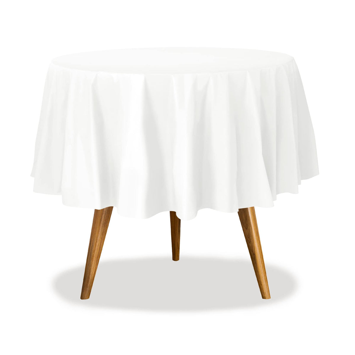 Party Dimensions White Disposable Plastic Tablecloth for Rectangle Tables (12 Pack) Table Cloths for Parties, Events & Weddings, Indoors Outdoors, 54 x 108 inches, Plastic Table Cover