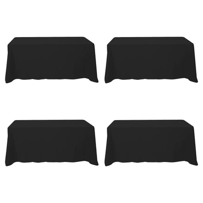 BRILLMAX 6 Pack White Tablecloths 60x126 Inch for 8ft Rectangle Tables