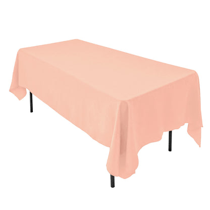 AK TRADING CO. 60 x 102-Inch Rectangular Polyester Tablecloth - Made in USA - Wrinkle-Resistant, Flame Retardant, Durable Party Table Cover, Banquet Tablecloth, Wedding Table Cover - Orange