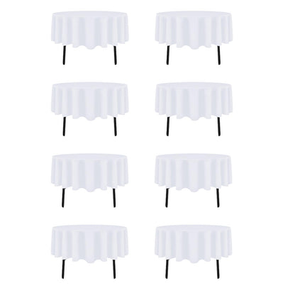 12 Pack Black Tablecloths Rectangle 60 x 102 Inch for 6 Foot Tables