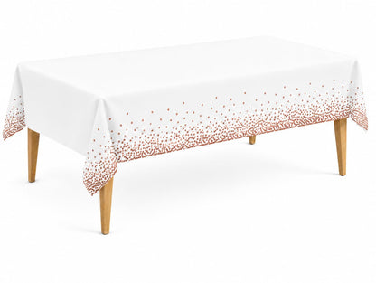 Party Dimensions White Disposable Plastic Tablecloth for Rectangle Tables (12 Pack) Table Cloths for Parties, Events & Weddings, Indoors Outdoors, 54 x 108 inches, Plastic Table Cover