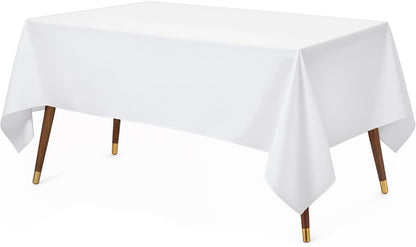 Utopia Kitchen Rectangle Table Cloth 2 Pack [60x102 Inches, Black]