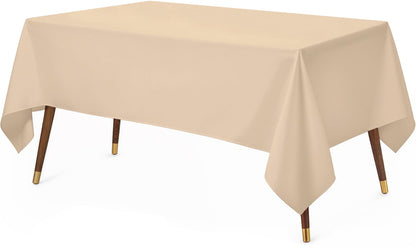 Utopia Kitchen Rectangle Table Cloth 2 Pack [60x102 Inches, Black]