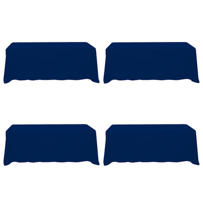 BRILLMAX 6 Pack White Tablecloths 60x126 Inch for 8ft Rectangle Tables