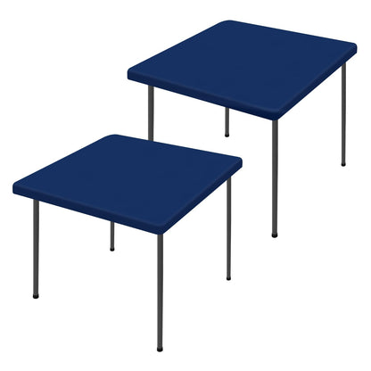 Moosfor 2 Pack Rectangle Spandex Fitted Table Cloth, 6FT Elastic Tablecloth