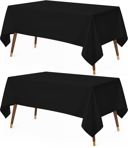 Utopia Kitchen Rectangle Table Cloth 2 Pack [60x102 Inches, Hunter Green]