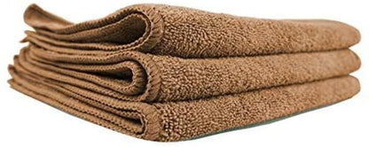 Chemical Guys, Workhorse Plush Microfiber Towels, 16 x 16 in, Black, 3 Pack