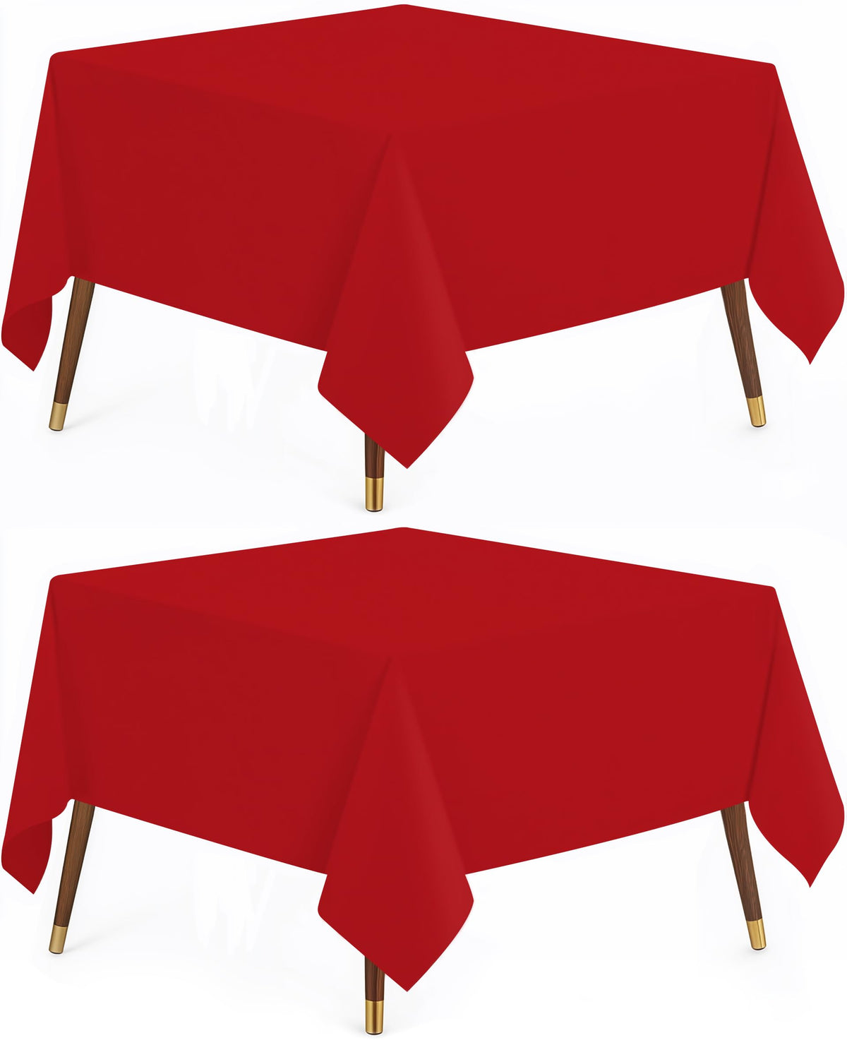 Utopia Kitchen Rectangle Table Cloth 2 Pack [60x102 Inches, Hunter Green]