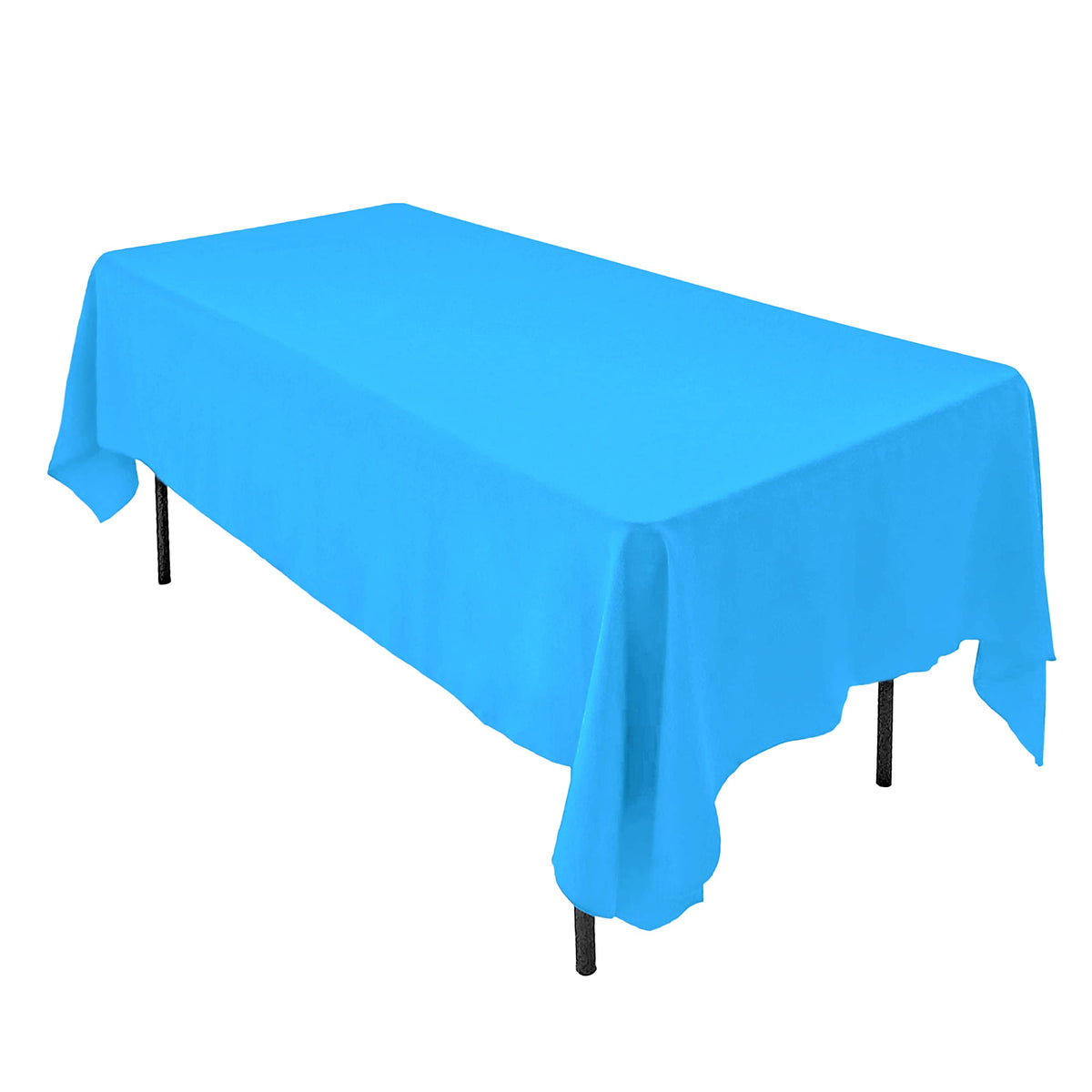 AK TRADING CO. 60 x 102-Inch Rectangular Polyester Tablecloth - Made in USA - Wrinkle-Resistant, Flame Retardant, Durable Party Table Cover, Banquet Tablecloth, Wedding Table Cover - Orange