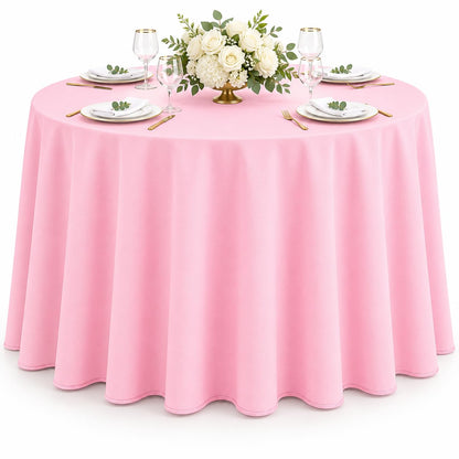 AK TRADING CO. 60 x 102-Inch Rectangular Polyester Tablecloth - Made in USA - Wrinkle-Resistant, Flame Retardant, Durable Party Table Cover, Banquet Tablecloth, Wedding Table Cover - Orange