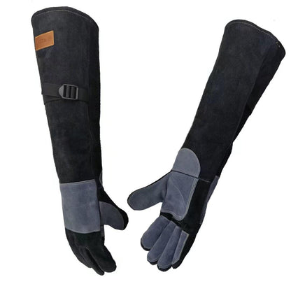 WZQH 16 In,932℉,Welding Gloves,Fireplace Glove,Fire & Heat Resistant,L