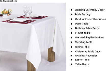 AK TRADING CO. 60 x 102-Inch Rectangular Polyester Tablecloth - Made in USA - Wrinkle-Resistant, Flame Retardant, Durable Party Table Cover, Banquet Tablecloth, Wedding Table Cover - Orange