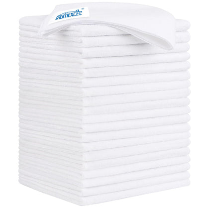 HOMEXCEL Black Microfiber Cleaning Cloth 12 Pack, 12.5 x 12.5 inch Microfiber Towels for Cars, Ultra Absorbent Car Washing Cloth, Lint Free Streak Free Cleaning Rags for Car, Kitchen, and Window