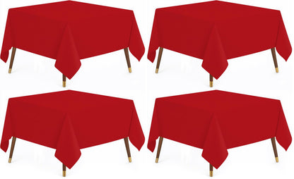 Utopia Kitchen Rectangle Table Cloth 1 Pack [90x132 Inches, White]