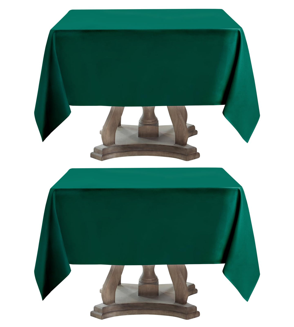 6 Pack Ivory Rectangle Tablecloths 60x120 Inch for 8ft Tables
