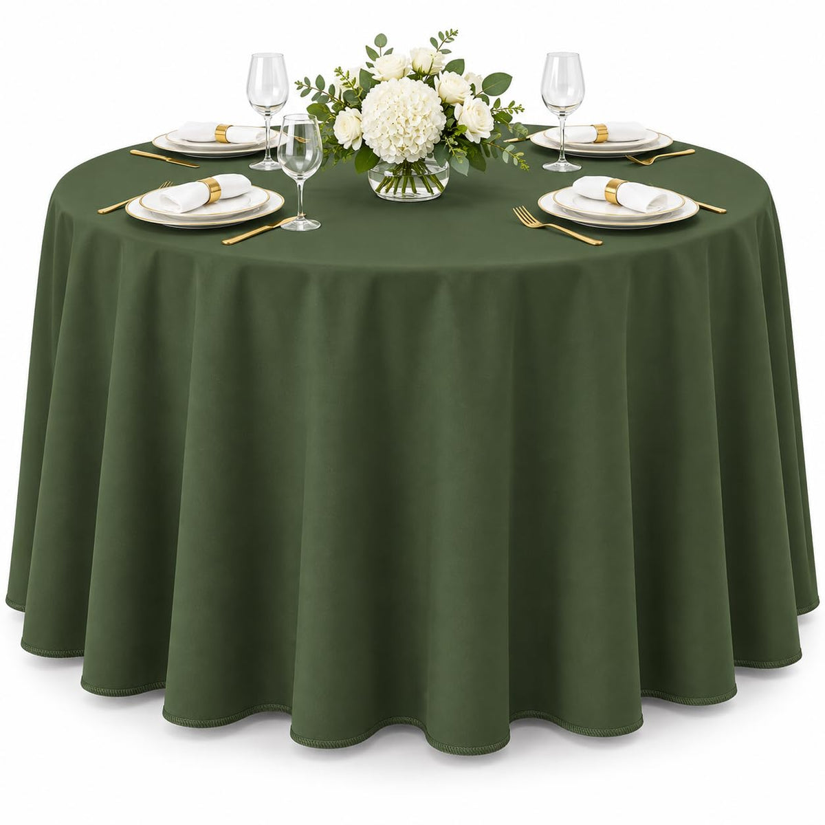 AK TRADING CO. 60 x 102-Inch Rectangular Polyester Tablecloth - Made in USA - Wrinkle-Resistant, Flame Retardant, Durable Party Table Cover, Banquet Tablecloth, Wedding Table Cover - Orange