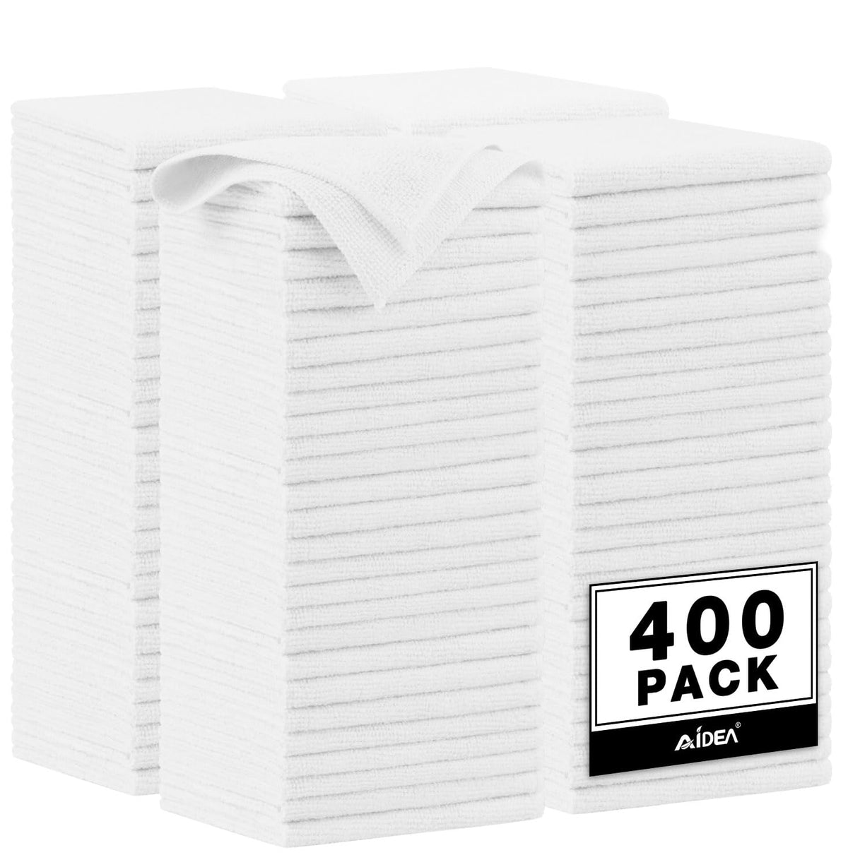 AIDEA Microfiber Cleaning Cloth Pink 10PK, Microfiber Towels 12×12"