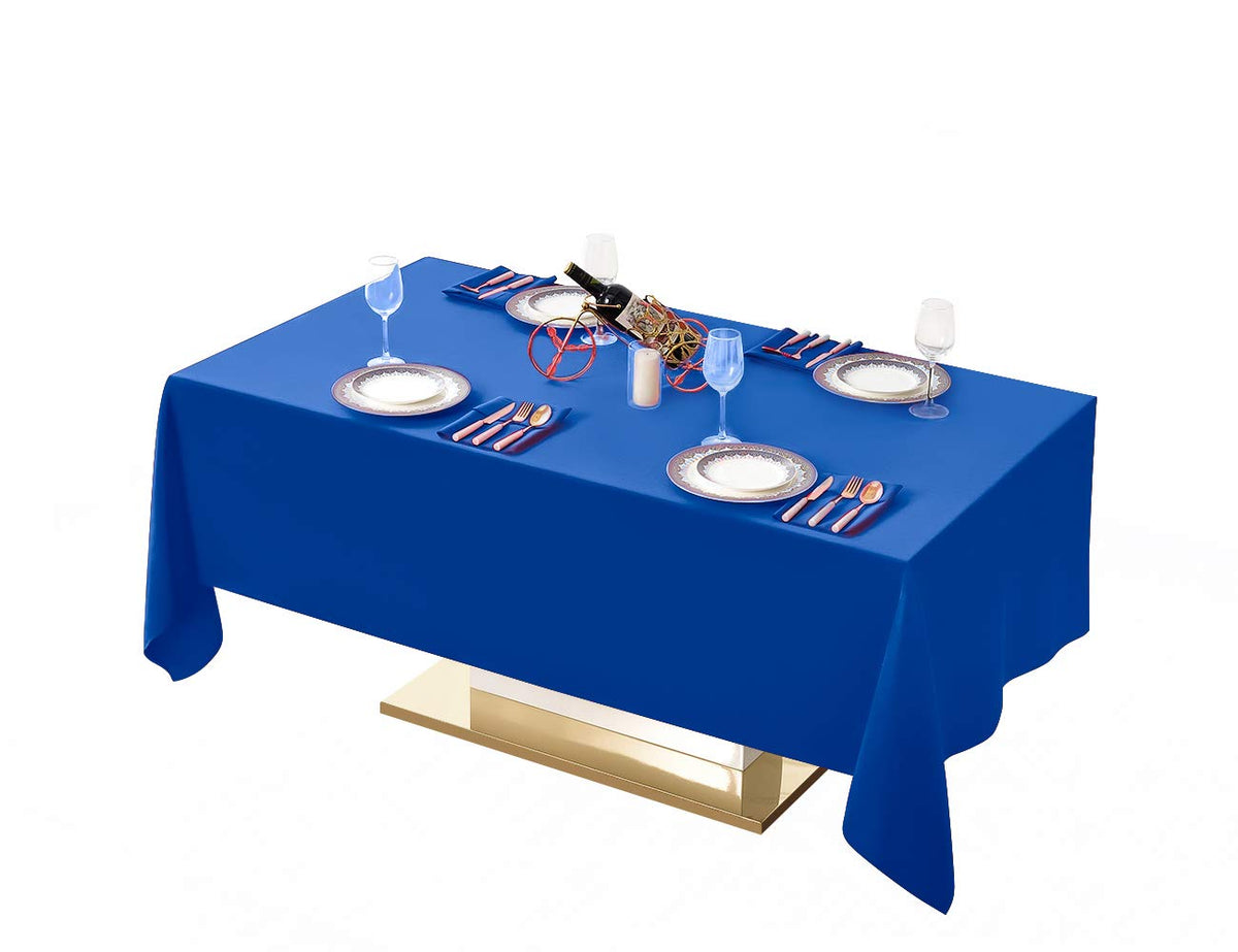 Surmente 90x156 Inch Black Tablecloth for 8 Foot Rectangle Tables