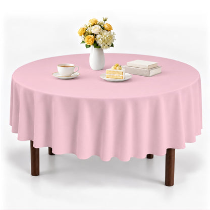 Pureegg Polyester Tablecloth 60" x 84" Reusable & Washable 1 Pack Black