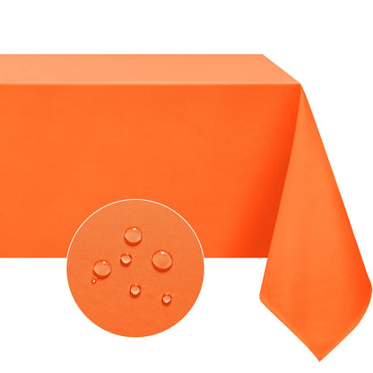 Softalker Orange Tablecloth Rectangle, 60 x 84 Inch
