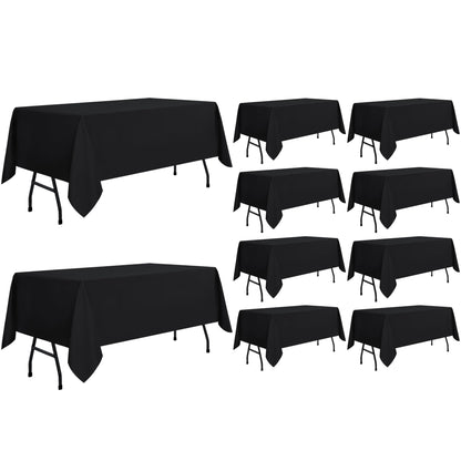 sancua Rectangle Tablecloth, 60 x 84 Inch, White