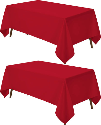 Utopia Kitchen Rectangle Table Cloth 1 Pack [90x132 Inches, White]