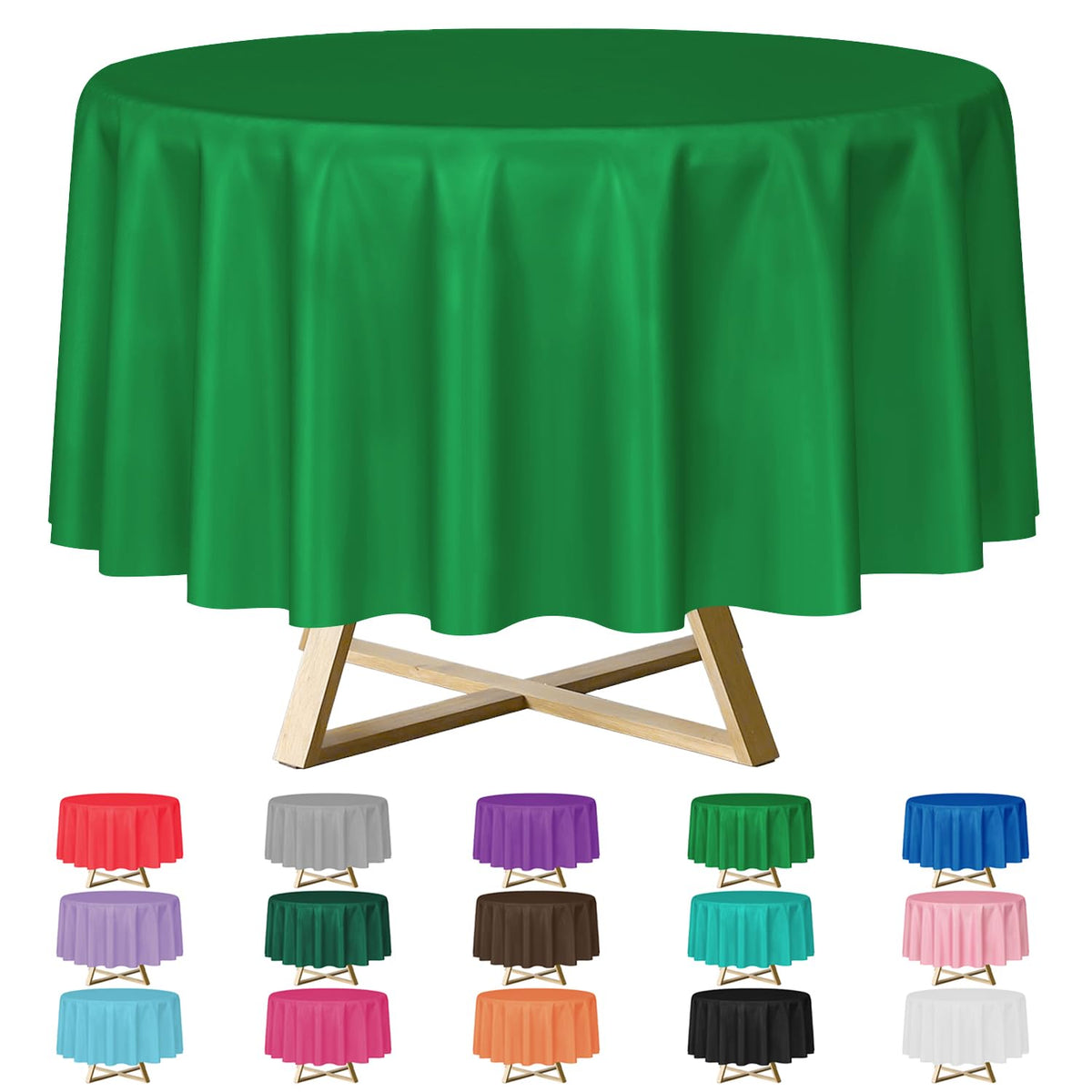YSYJ 12 Pack Beige 54 x 108 Inch Disposable Plastic Tablecloths Rectangular Table Cloth Plastic Table Cover for Parties