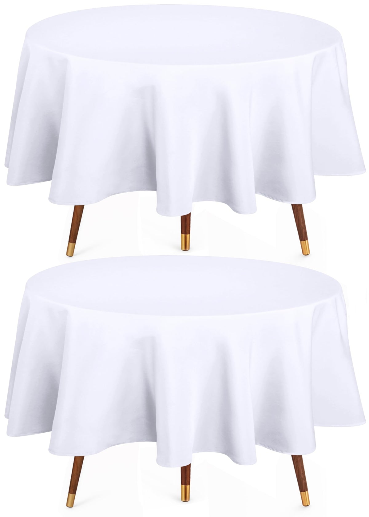 Utopia Kitchen Rectangle Table Cloth 1 Pack [90x132 Inches, White]
