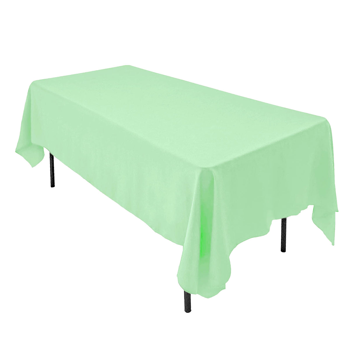 AK TRADING CO. 60 x 102-Inch Rectangular Polyester Tablecloth - Made in USA - Wrinkle-Resistant, Flame Retardant, Durable Party Table Cover, Banquet Tablecloth, Wedding Table Cover - Orange