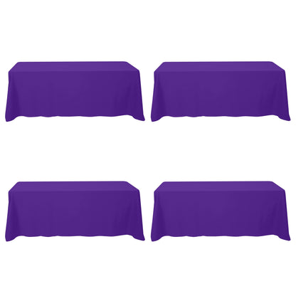 BRILLMAX 6 Pack White Tablecloths 60x126 Inch for 8ft Rectangle Tables