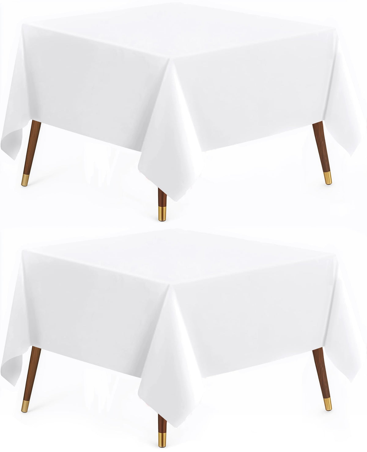 Utopia Kitchen Rectangle Table Cloth 2 Pack [60x102 Inches, Hunter Green]