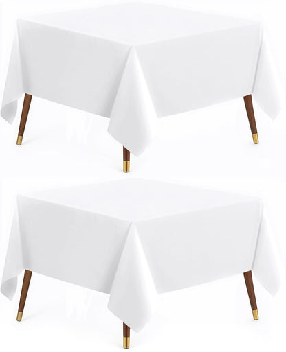 Utopia Kitchen Rectangle Table Cloth 2 Pack [60x102 Inches, Hunter Green]