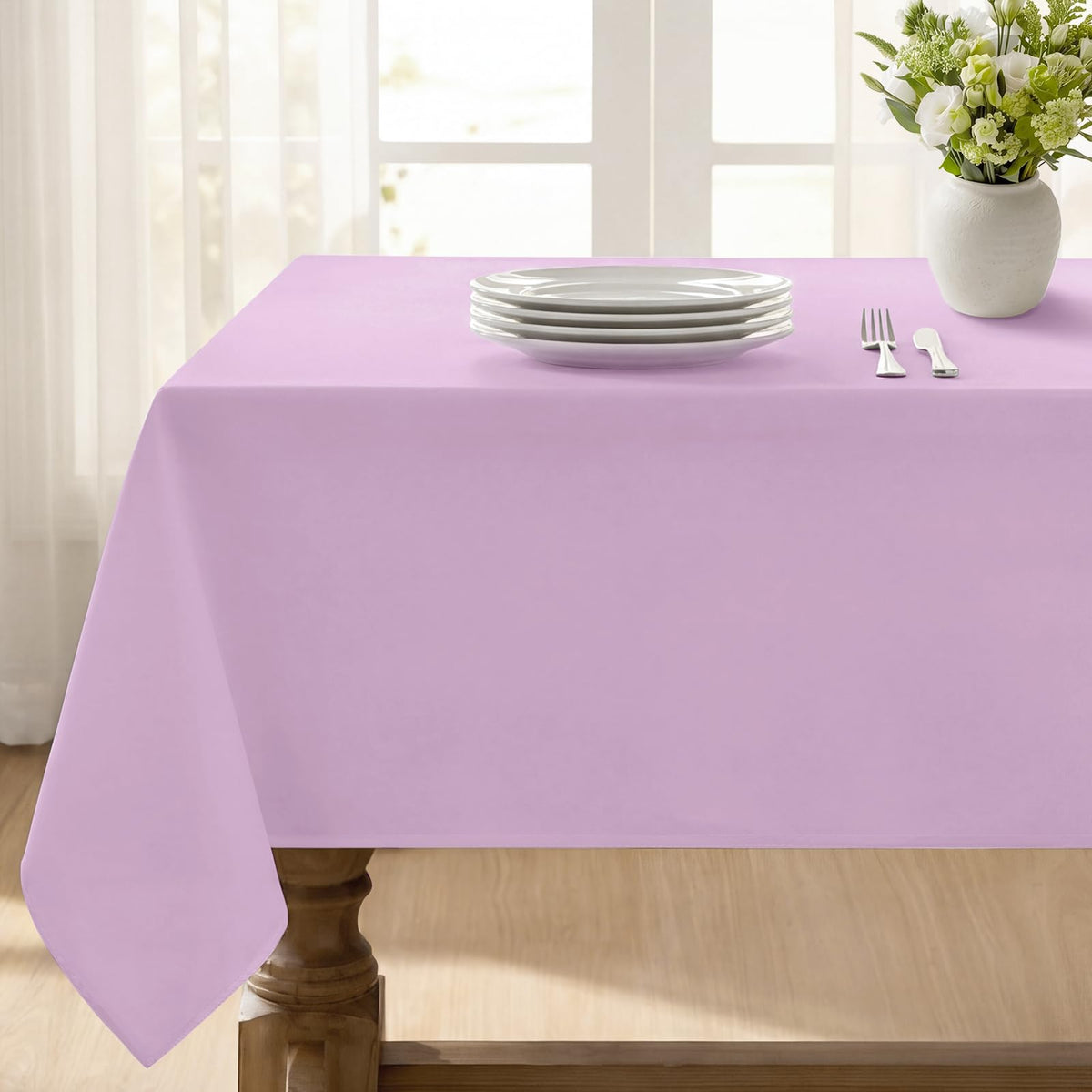 Softalker Orange Tablecloth Rectangle, 60 x 84 Inch