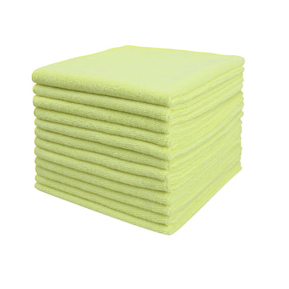 Tricol Clean Microfiber Cleaning Cloth, 16in*16in, 12 Pack Ultra-Thick Cleaning Rags, Super Absorbent, Lint Free & Streak Free Cleaning Towels for Car, House, Kitchen, Office