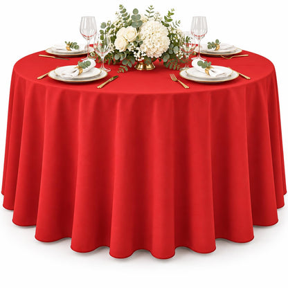 AK TRADING CO. 60 x 102-Inch Rectangular Polyester Tablecloth - Made in USA - Wrinkle-Resistant, Flame Retardant, Durable Party Table Cover, Banquet Tablecloth, Wedding Table Cover - Orange