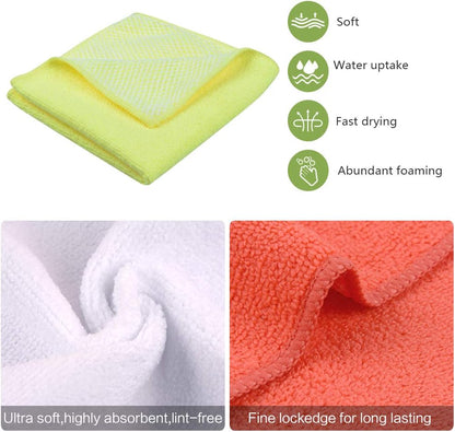 SINLAND Dish Cloth for Washing Dishes Kitchen Washcloth Cleaning Cloth
