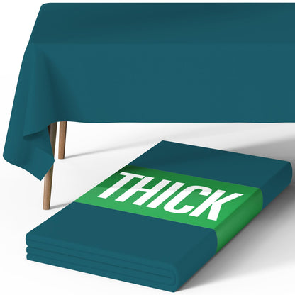 Pureegg Polyester Tablecloth 60" x 84" Reusable & Washable 1 Pack Black