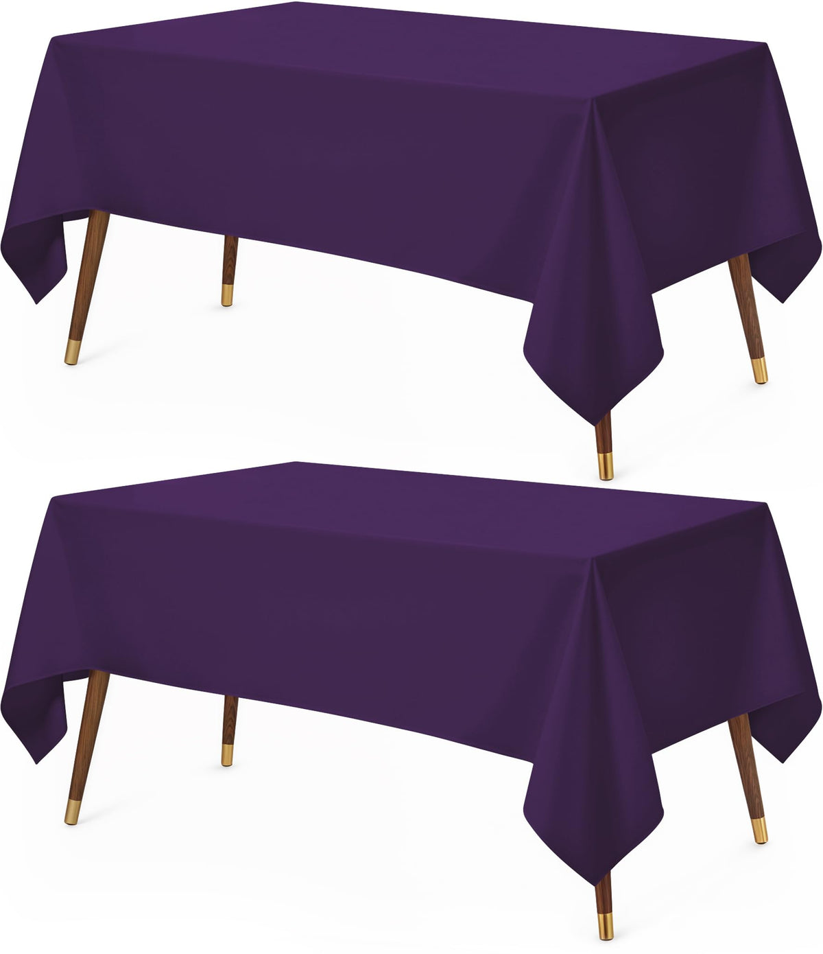Utopia Kitchen Rectangle Table Cloth 2 Pack [60x102 Inches, Hunter Green]