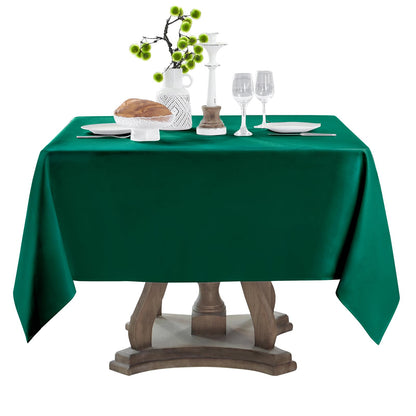 6 Pack Ivory Rectangle Tablecloths 60x120 Inch for 8ft Tables