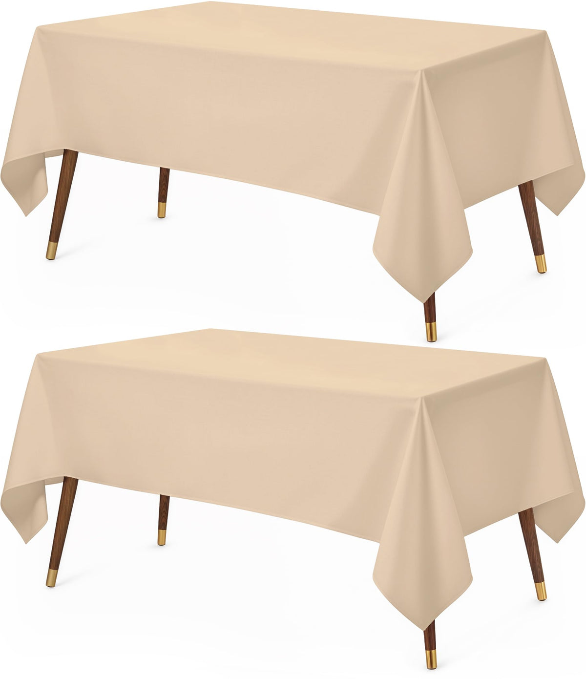 Utopia Kitchen Rectangle Table Cloth 1 Pack [90x132 Inches, White]