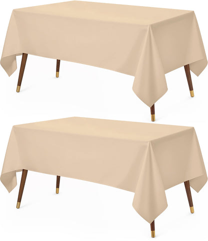 Utopia Kitchen Rectangle Table Cloth 2 Pack [60x102 Inches, Hunter Green]