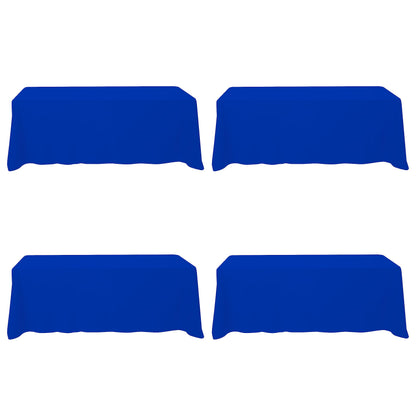 BRILLMAX 6 Pack White Tablecloths 60x126 Inch for 8ft Rectangle Tables