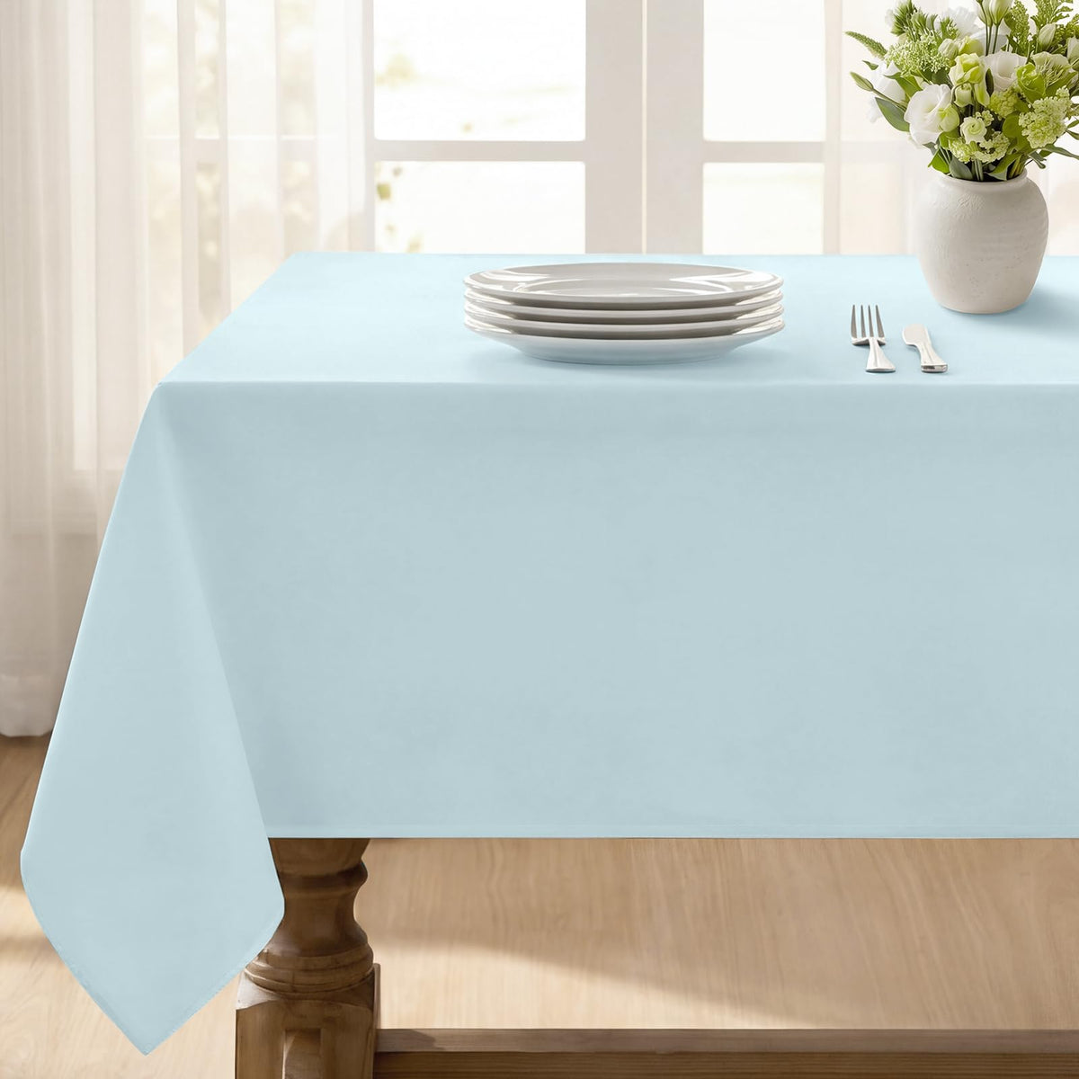Softalker Orange Tablecloth Rectangle, 60 x 84 Inch