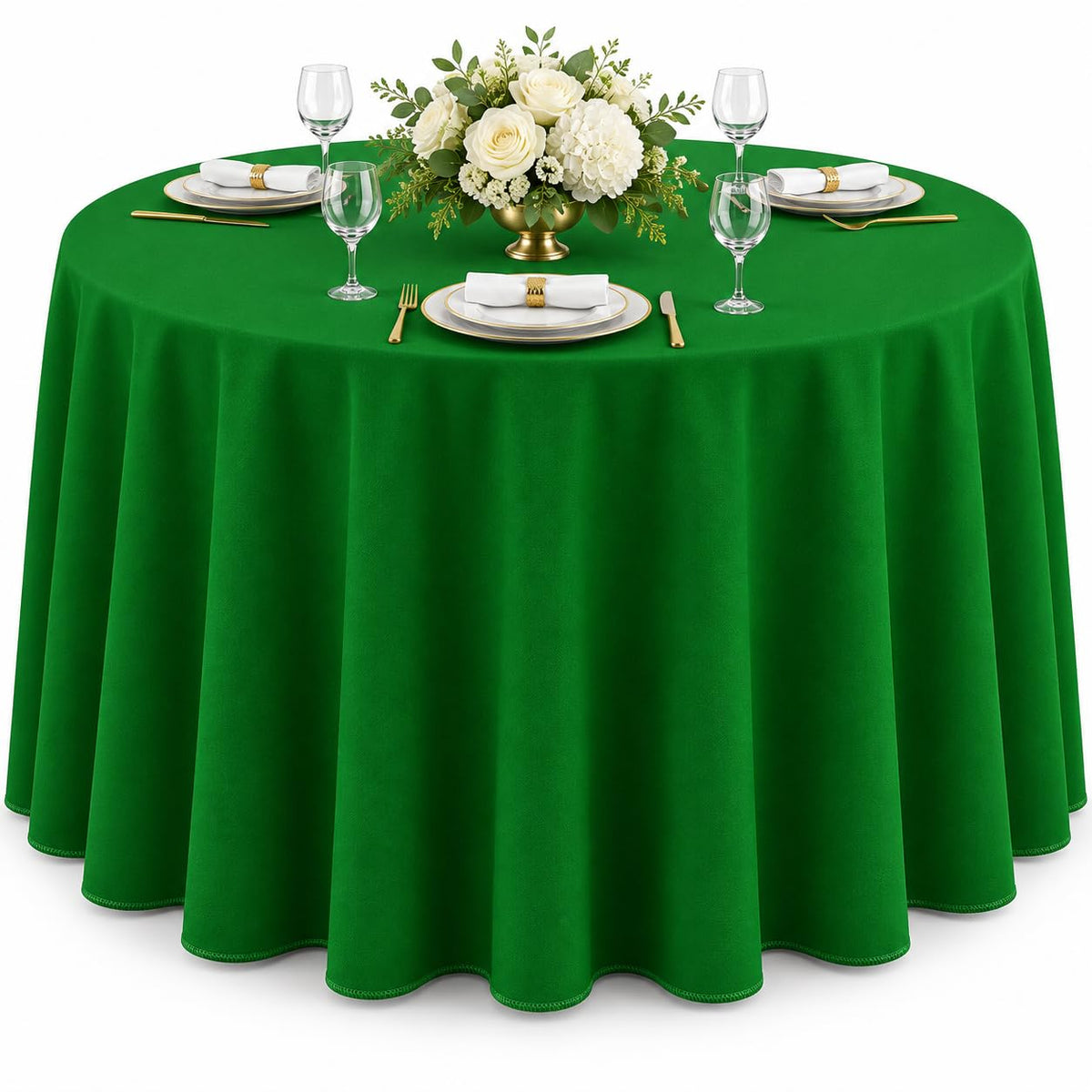 AK TRADING CO. 60 x 102-Inch Rectangular Polyester Tablecloth - Made in USA - Wrinkle-Resistant, Flame Retardant, Durable Party Table Cover, Banquet Tablecloth, Wedding Table Cover - Orange