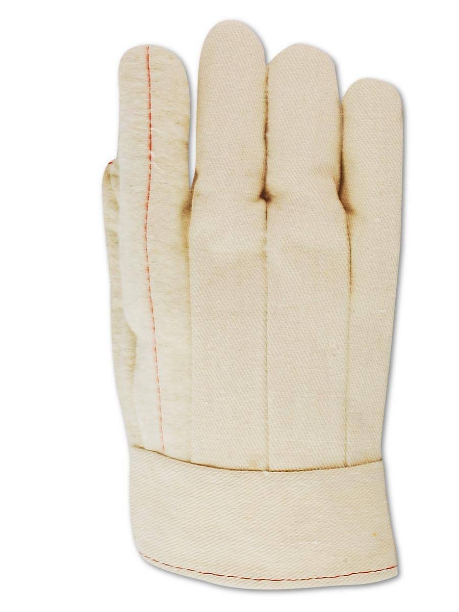MAGID Cotton Heater Beater 20 oz. Hot Mill Work Gloves, 12 Pairs, Size 9/Large, 2” Band Top Cuff, Off-White, 97BT